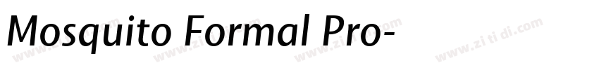 Mosquito Formal Pro字体转换